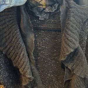 Black Belldini Cardigan Duster Chunky